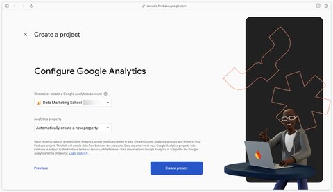 Link between Firebase and Google Analytics