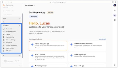 Project Firebase créé