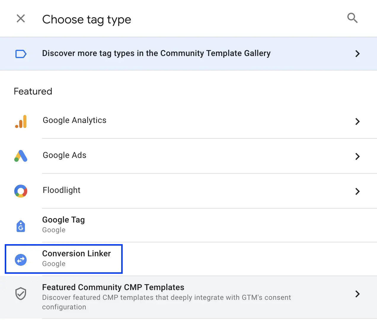 Conversion Linker tag on Google Tag Manager