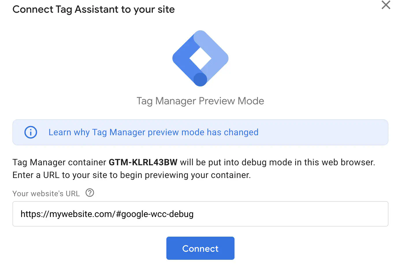 Add #google-wcc-debug fragment to test phone number replacement
