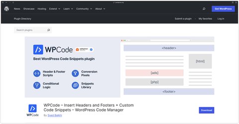 Headers and Footers plugin