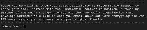 Partage de votre email avec l'EFF