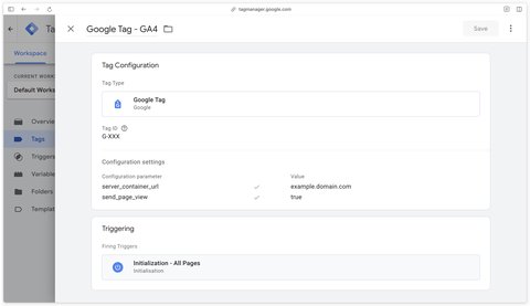Google tag for GA4 in GTM Web