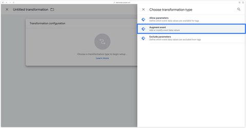Augment Event transformation in GTM Server