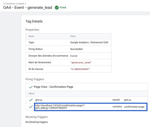 GA4 event debugging in GTM's Debug Mode