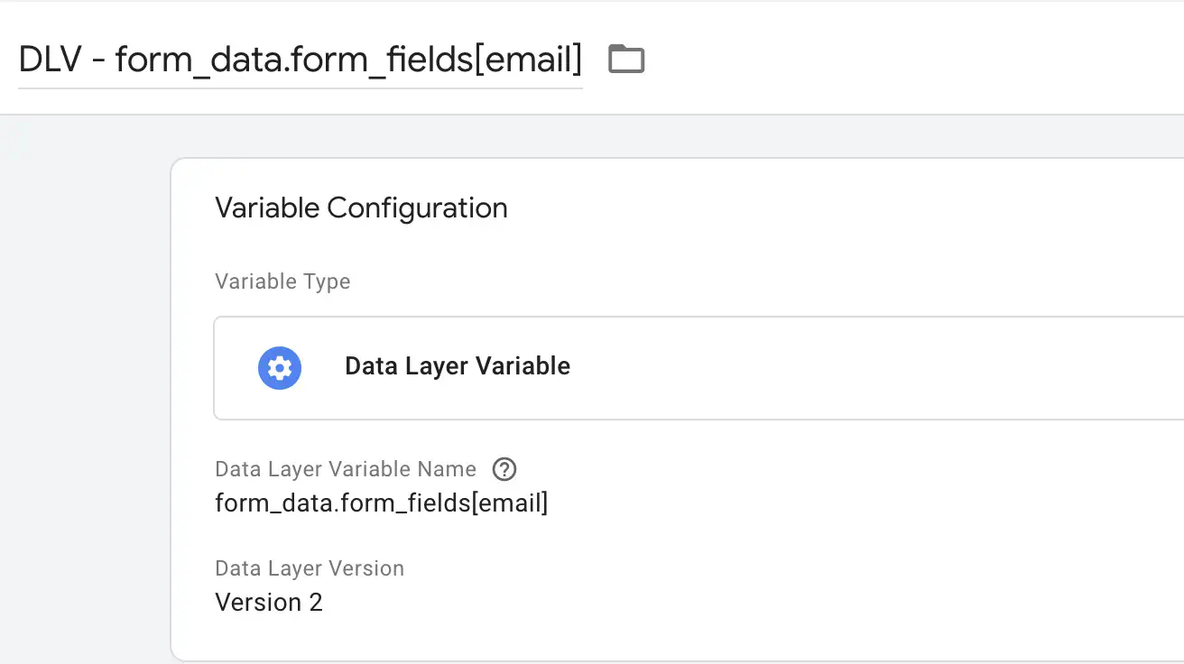 Récupérer les champs du formulaire dans la Data Layer