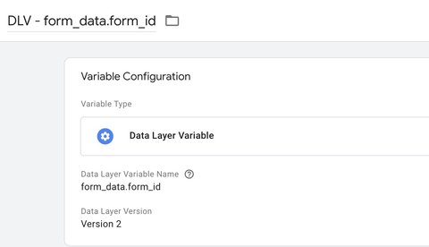 Get the form_id in the Data Layer