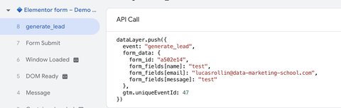 generate_lead event in the Data Layer