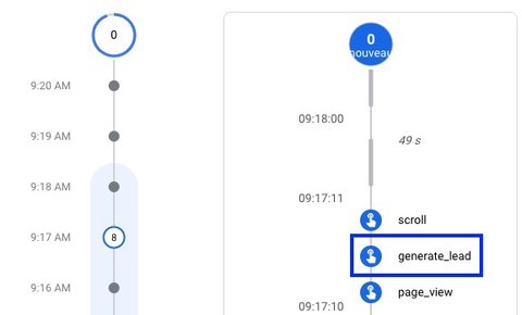 GA4 generate_lead event debugging