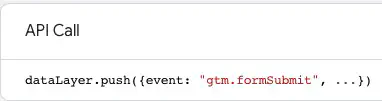 Auto-event gtm.formSubmit linked to the Form Submission trigger