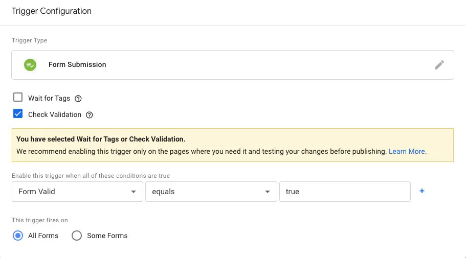 Using a variable to check form validation