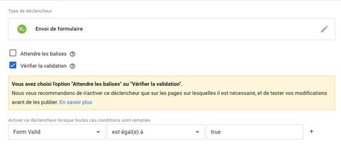 Utilisation d'une variable pour vérifier la validation du formulaire