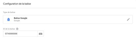 La balise Google