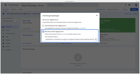 Manual provisioning of server to get Container Config
