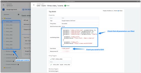 Preview GTM : GA4 events sent correctly
