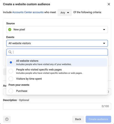 Create a personalized audience in Meta Audiences