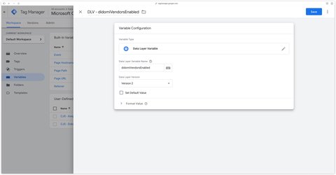dataLayer variable - didomiVendorsEnabled