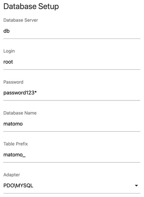 Database connection information