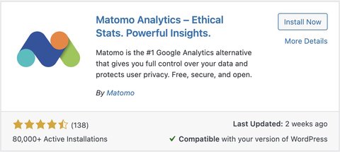 Matomo Wordpress plugin