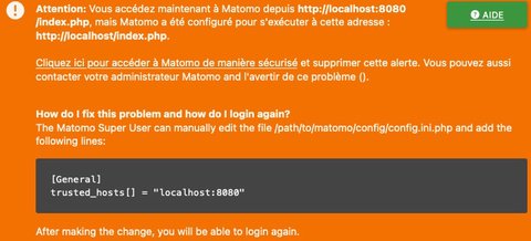 Erreur de connexion à cause du port 8080
