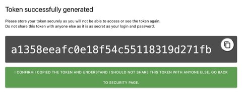 Matomo authentication token